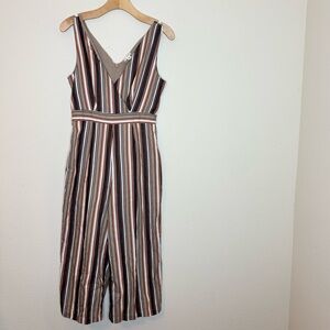 MIAMI Multicolor Striped V-Neck Jumpsuit